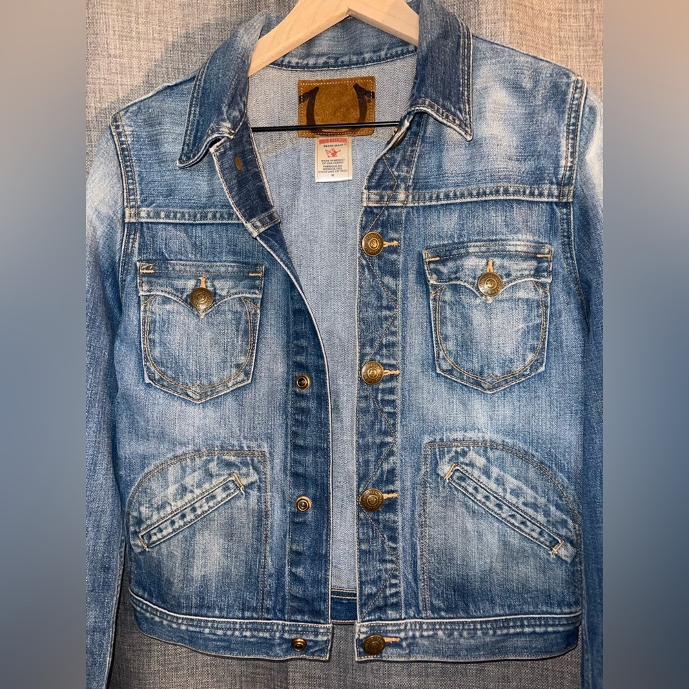 True Religion Blue Jean Jacket